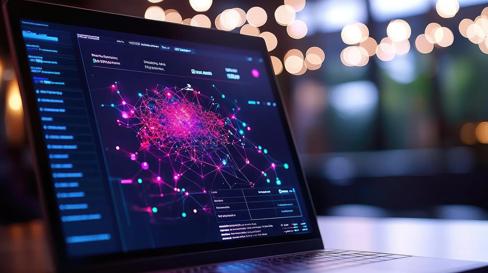 Check Point Harmony Endpoint: security dashboard with threat analysis on a laptop