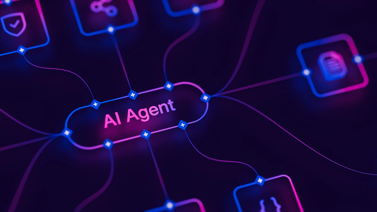Workflow-Automation mit KI-Agent, der Geschäftsanwendungen zu automatisierten Abläufen verbindet