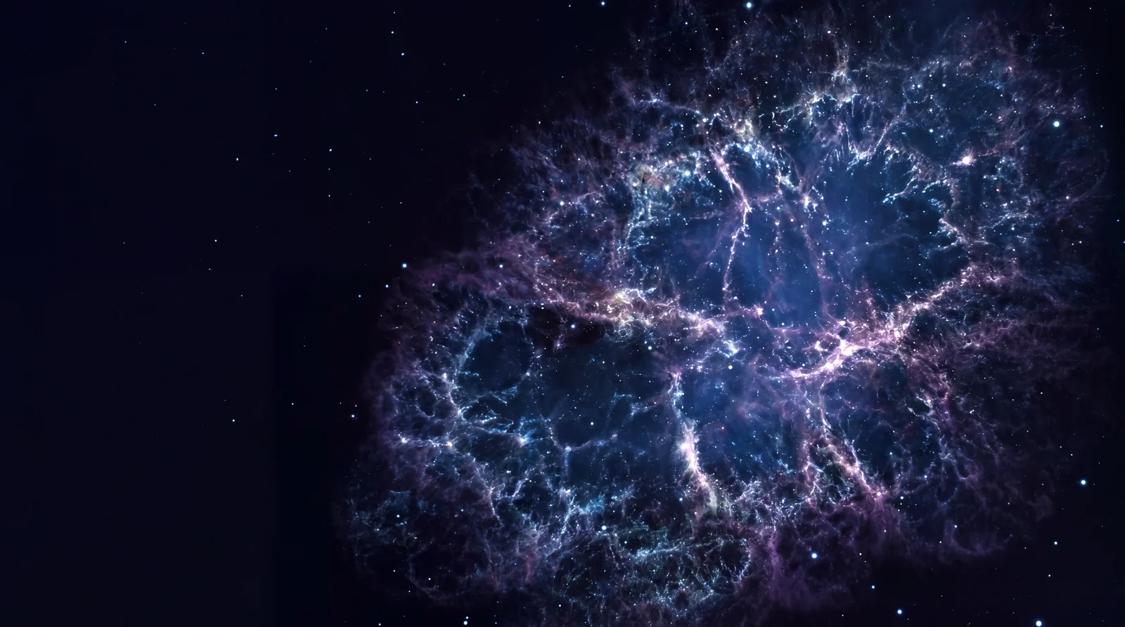 Kosmischer Nebel mit neuronalen Sternverbindungen, symbolisch für KI und Software-Lösungen
